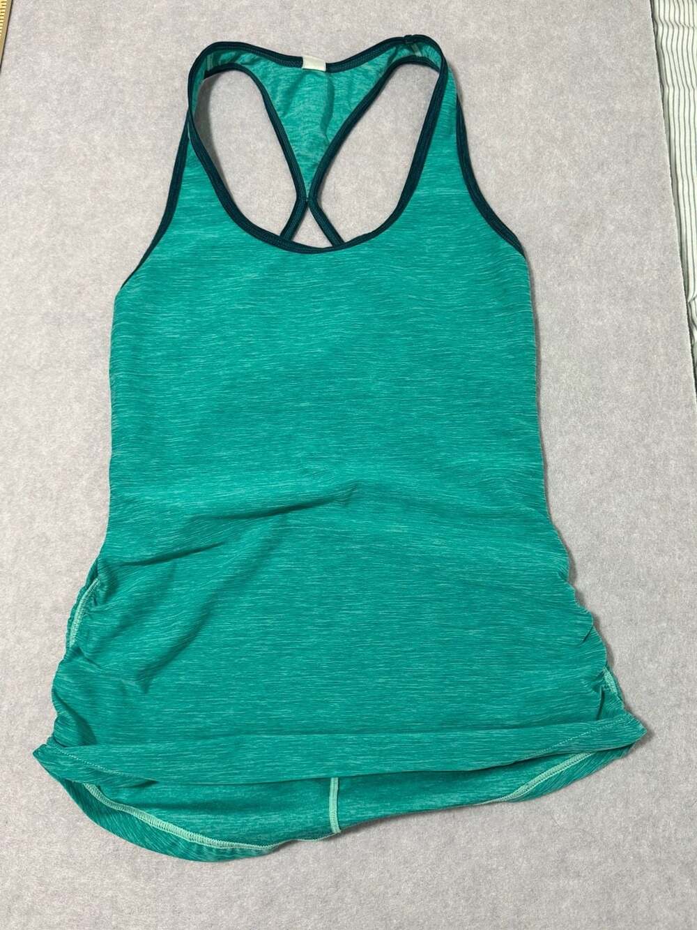 New Balance Women's Racerback in Viridian Green with Contrast Black Trim
